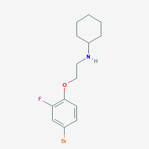 N-(2-(4-bromo-2-fluorophenoxy)ethyl)cyclohexanamine