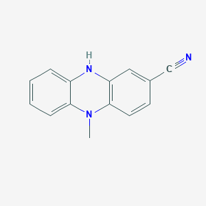 molecular formula C14H11N3 B13995830 5-methyl-10H-phenazine-2-carbonitrile CAS No. 7466-96-8
