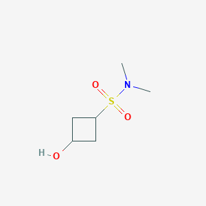 molecular formula C6H13NO3S B13995835 rel-(1R,3r)-3-hydroxy-N,N-dimethylcyclobutane-1-sulfonamide 