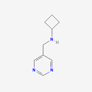 molecular formula C9H13N3 B1399584 N-[(pyrimidin-5-yl)methyl]cyclobutanamine CAS No. 1339478-25-9