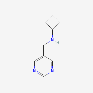 N-[(pyrimidin-5-yl)methyl]cyclobutanamine