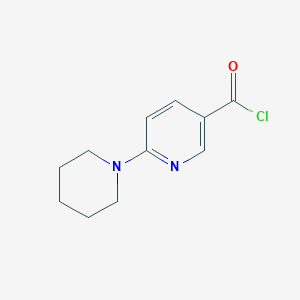 molecular formula C11H13ClN2O B13995847 6-Piperidin-1-ylpyridine-3-carbonyl chloride CAS No. 690632-02-1