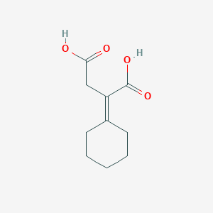 molecular formula C10H14O4 B13995862 2-Cyclohexylidenebutanedioic acid CAS No. 3283-27-0