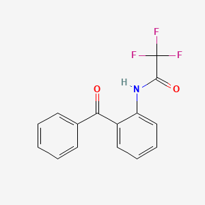molecular formula C15H10F3NO2 B13995878 N-(2-Benzoylphenyl)-2,2,2-trifluoroacetamide CAS No. 80007-97-2