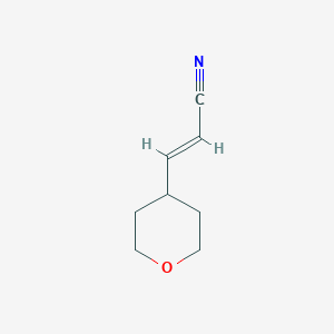 molecular formula C8H11NO B1399590 3-(Oxan-4-yl)prop-2-enenitrile CAS No. 1153950-08-3