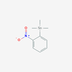 molecular formula C9H13NO2Sn B13995932 Stannane, trimethyl(2-nitrophenyl)- CAS No. 76074-18-5