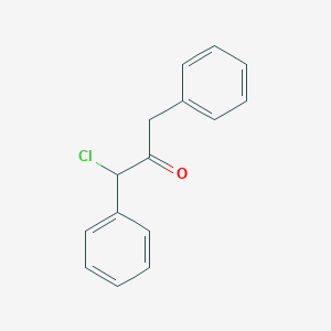 molecular formula C15H13ClO B13995936 1-Chloro-1,3-diphenylpropan-2-one CAS No. 24767-69-9