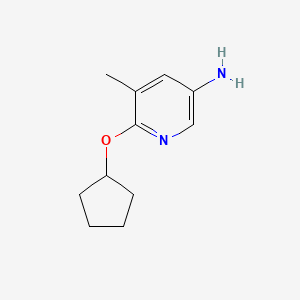 6-(Cyclopentyloxy)-5-methylpyridin-3-amine