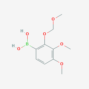 molecular formula C10H15BO6 B13995941 [3,4-dimethoxy-2-(methoxymethoxy)phenyl]boronic Acid 