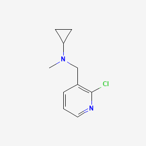 molecular formula C10H13ClN2 B1399595 N-[(2-chloropyridin-3-yl)methyl]-N-methylcyclopropanamine CAS No. 1247104-42-2
