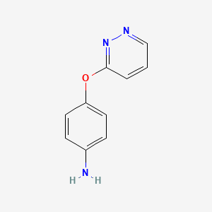 molecular formula C10H9N3O B1399596 4-(Pyridazin-3-yloxy)aniline CAS No. 1250501-36-0