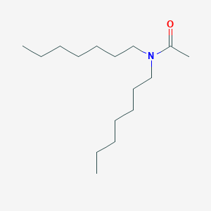 molecular formula C16H33NO B13995963 n,n-Diheptylacetamide CAS No. 24956-05-6