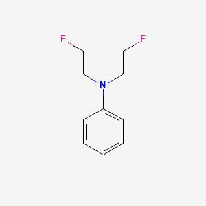 molecular formula C10H13F2N B13995972 N,N-bis(2-fluoroethyl)aniline CAS No. 1921-10-4