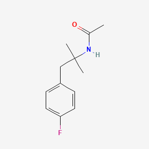 molecular formula C12H16FNO B13995997 N-[2-(4-Fluorophenyl)-1,1-dimethylethyl]acetamide 