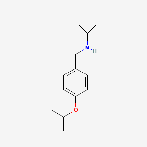 N-{[4-(propan-2-yloxy)phenyl]methyl}cyclobutanamine