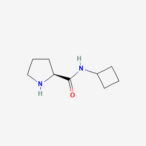 molecular formula C9H16N2O B1399602 (2S)-N-cyclobutylpyrrolidine-2-carboxamide CAS No. 1073553-85-1
