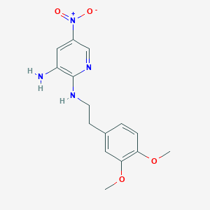 molecular formula C15H18N4O4 B13996024 N~2~-[2-(3,4-Dimethoxyphenyl)ethyl]-5-nitropyridine-2,3-diamine CAS No. 2853-44-3