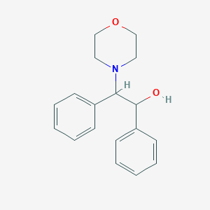 molecular formula C18H21NO2 B13996027 Erythro-2-morpholino-1,2-diphenylethanol CAS No. 4176-70-9