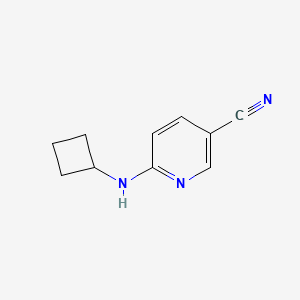 molecular formula C10H11N3 B1399603 6-(Cyclobutylamino)nicotinonitrile CAS No. 1251280-64-4