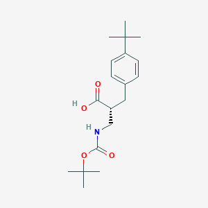 molecular formula C19H29NO4 B13996039 Boc-(r)-3-amino-2-(4-(tert-butyl)benzyl)propanoic acid 