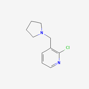 2-Chloro-3-(pyrrolidin-1-ylmethyl)pyridine