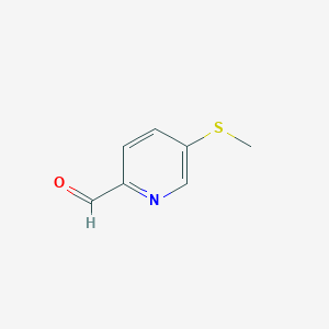 molecular formula C7H7NOS B13996052 5-(Methylthio)picolinaldehyde 