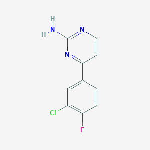 4-(3-Chloro-4-fluorophenyl)pyrimidin-2-amine