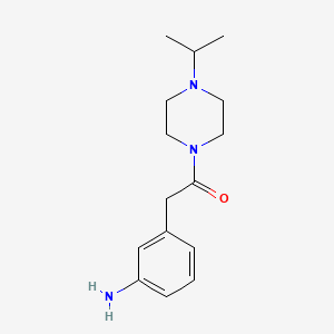2-(3-Aminophenyl)-1-(4-isopropylpiperazin-1-yl)ethanone