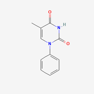 molecular formula C11H10N2O2 B13996104 5-Methyl-1-phenylpyrimidine-2,4(1h,3h)-dione CAS No. 1484-93-1