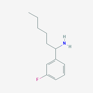 1-(3-Fluorophenyl)hexan-1-amine