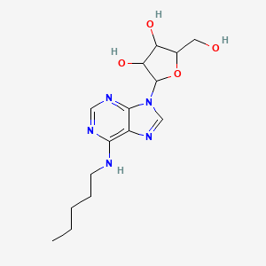 molecular formula C15H23N5O4 B13996164 Adenosine,6N-pentyl CAS No. 26293-51-6