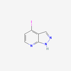 molecular formula C6H4IN3 B1399618 4-Iodo-1H-pyrazolo[3,4-b]pyridine CAS No. 861881-02-9