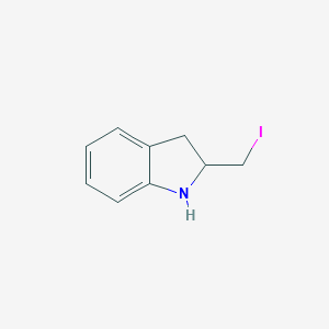 molecular formula C9H10IN B139962 2-碘甲基吲哚 CAS No. 150535-13-0
