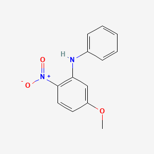 molecular formula C13H12N2O3 B13996230 5-Methoxy-2-nitro-N-phenylbenzenamine CAS No. 36242-53-2