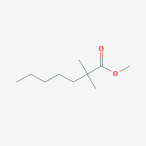 molecular formula C10H20O2 B13996243 Methyl 2,2-dimethylheptanoate CAS No. 813-70-7