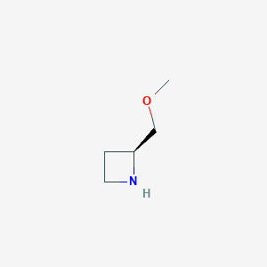 molecular formula C5H11NO B1399631 (2S)-2-(Methoxymethyl)azetidine CAS No. 935668-27-2