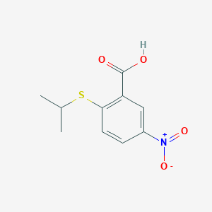 molecular formula C10H11NO4S B1399633 5-Nitro-2-(propan-2-ylsulfanyl)benzoic acid CAS No. 897377-12-7