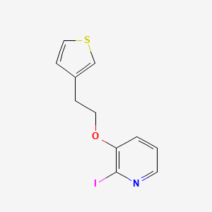 molecular formula C11H10INOS B1399637 2-Iodo-3-(2-thiophen-3-ylethoxy)-pyridine CAS No. 1189815-78-8