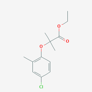 molecular formula C13H17ClO3 B13996370 Ethyl 2-(4-chloro-2-methylphenoxy)-2-methylpropanoate CAS No. 62402-46-4