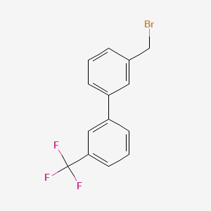molecular formula C14H10BrF3 B1399641 3-(溴甲基)-3'-(三氟甲基)-1,1'-联苯 CAS No. 83169-86-2