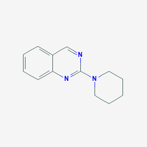 molecular formula C13H15N3 B13996421 Quinazoline, 2-(1-piperidinyl)- CAS No. 67092-26-6