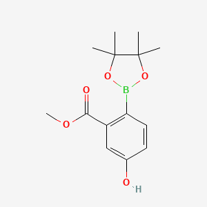 Methyl 5-hydroxy-2-(4,4,5,5-tetramethyl-1,3,2-dioxaborolan-2-yl)benzoate