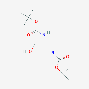 1-Boc-3-(boc-amino)azetidine-3-methanol