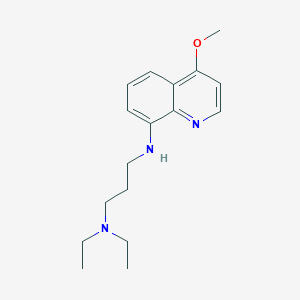 molecular formula C17H25N3O B13996471 N',N'-diethyl-N-(4-methoxyquinolin-8-yl)propane-1,3-diamine CAS No. 5430-58-0