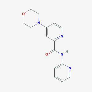 molecular formula C15H16N4O2 B13996472 4-(Morpholin-4-yl)-n-(pyridin-2-yl)pyridine-2-carboxamide CAS No. 82776-68-9