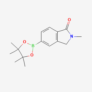molecular formula C15H20BNO3 B1399648 2-Methyl-5-(4,4,5,5-tetramethyl-1,3,2-dioxaborolan-2-yl)isoindolin-1-one CAS No. 1002309-19-4