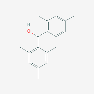 molecular formula C18H22O B13996485 Benzenemethanol, a-(2,4-dimethylphenyl)-2,4,6-trimethyl- CAS No. 42467-13-0
