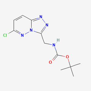 tert-Butyl ((6-chloro-[1,2,4]triazolo[4,3-b]pyridazin-3-yl)methyl)carbamate