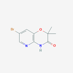 molecular formula C9H9BrN2O2 B1399651 7-Bromo-2,2-dimethyl-2H-pyrido[3,2-b][1,4]oxazin-3(4H)-one CAS No. 894852-01-8