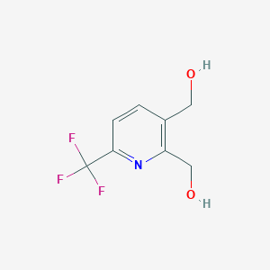 molecular formula C8H8F3NO2 B1399652 (6-(Trifluoromethyl)pyridine-2,3-diyl)dimethanol CAS No. 905273-57-6